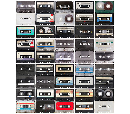 Retro audio cassette tape to be converted to digital mp4 or DVD