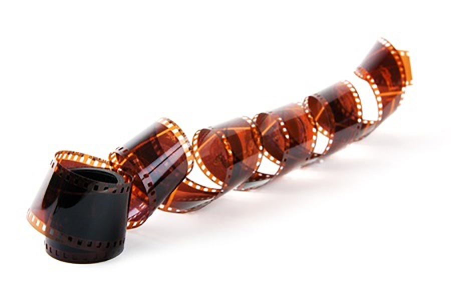 35mm film negatives ready to be digitised